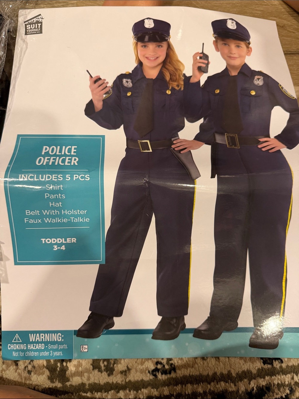 Children's Police Officer Costume Pants - Navy Blue
